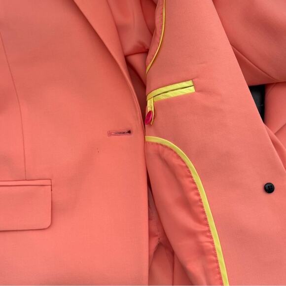 J. Crew Tollegno 1900 Italian Stretch Wool Long Parke Blazer #AJ897 Size 4 - Picture 10 of 11